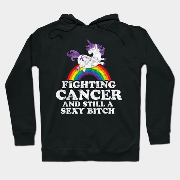 Fighting Still A Quote Unicorn Rainbow Hoodie by klei-nhanss